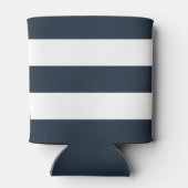 ブルーホワイトストライプローズピンクブライダルシャワー 缶クーラー (裏面)