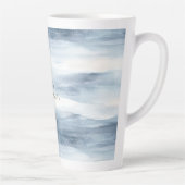 ブルーホワイトスノーフレーク・クリスマス カフェラテマグ (右)