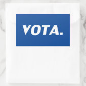 ブルーホワイトスペインの・ラティーノの投票 長方形シール (バッグ)