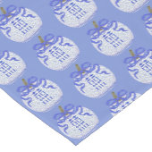 ブルーホワイトダブルハッピネスチノイセリーパンプキン ショートテーブルランナー (コーナー)