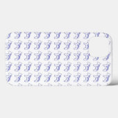 ブルーホワイトダラ馬iPhoneケース Case-Mate iPhoneケース (裏面 (横))