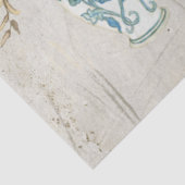 ブルーホワイトチノワセリーバラ牡丹フローラブーケ 薄葉紙 (詳細)