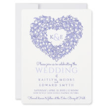 ブルーホワイトチューリップスケッチ結婚ハート