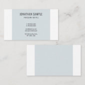 ブルーホワイトデザインテンプレートモダンプロフェッショナル 名刺 (正面/裏面)