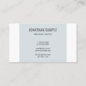 ブルーホワイトデザインテンプレートモダンプロフェッショナル 名刺 (正面)