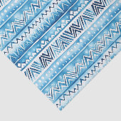 ブルーホワイトトライバルストライプズ 薄葉紙 (詳細)