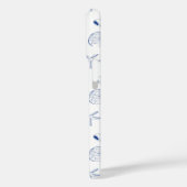 ブルーホワイトハンドドロッドシーシェルビーチ夏 Case-Mate iPhoneケース (裏面 / 左)