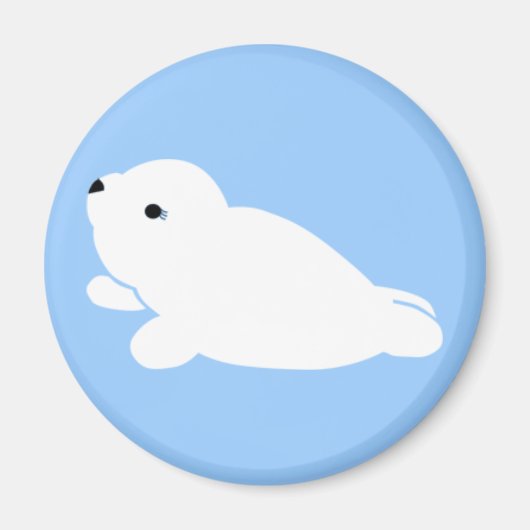 ブルーホワイトハープ磁石 マグネット (正面)