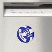 ブルーホワイトバレーボールのチーム名ガールズ マグネット (インサイチュ (食洗機))