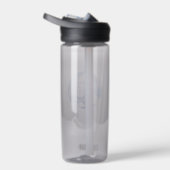 ブルーホワイトバレーボールチームの色アスリート名 ウォーターボトル (右面)