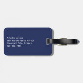 ブルーホワイトピンクモノグラストライプのム ラゲッジタグ (裏面横)