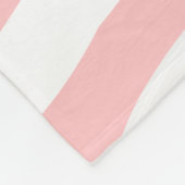 ブルーホワイトピンク大理石スワールパーソナライズされた フリースブランケット (角)