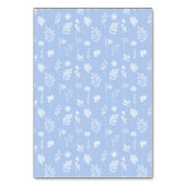 ブルーホワイトフローラリース素朴クラシック結婚ズ テーブルナンバー (裏面)