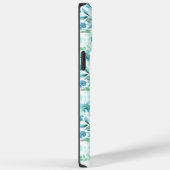 ブルーホワイトフローラ水彩バラ花 Case-Mate iPhoneケース (裏面 / 右)