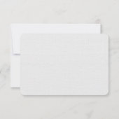 ブルーホワイトフローラ結婚のブーケ応答カード 出欠カード (裏面)