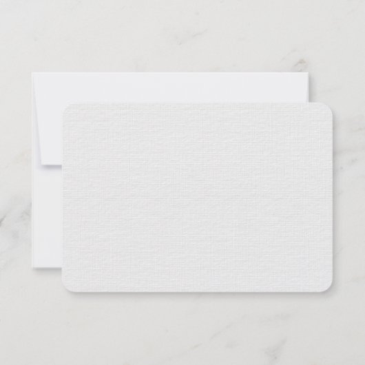 ブルーホワイトフローラ結婚のブーケ応答カード 出欠カード (裏面)