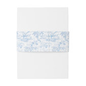 ブルーホワイトフローラ結婚式招待状ベリーバンド 招待状ベリーバンド (裏面例)