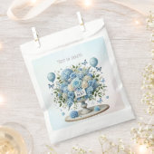 ブルーホワイトフローラ花瓶のお気に入りバッグ フェイバーバッグ (クリップ留めされた状態)