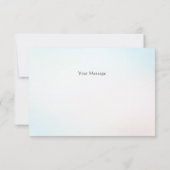 ブルーホワイトフローラ花瓶サンキューカード サンキューカード (裏面)