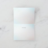 ブルーホワイトフローラ花瓶サンキューカード サンキューカード (内部)