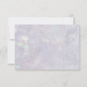 ブルーホワイトフローラ100th誕生日サンキューフラット サンキューカード (裏面)