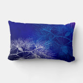 ブルーホワイトホリデーパイン装飾用クッション ランバークッション (裏面)