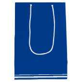 ブルーホワイトメディカルスクール卒業パーティー ミディアムペーパーバッグ (裏面)