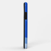 ブルーホワイトメリークリスマスツリースターナイトライト Case-Mate iPhoneケース (裏面/右)