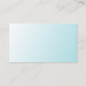 ブルーホワイトモダンミニマエレガントリストテンプレート 名刺 (裏面)