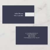 ブルーホワイトモダンラユニークイントレンディープロフェッショナル 名刺 (正面/裏面)