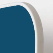 ブルーホワイトモノグラムパーソナライズされた ピックルボールラケット (左詳細)