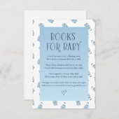 ブルーホワイトラゲージブックベビー エンクロージャーカード (正面/裏面)