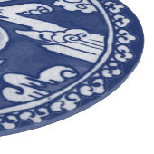 ブルーホワイトラビットクラウドムーンアンティークチノワセリー カッティングボード (角)