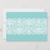 ブルーホワイトランジェリーブライダルシャワーレース招待状 招待状 (裏面)