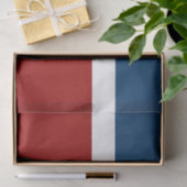 ブルーホワイトレッドカラーブロックスタイルデザイン 薄葉紙 (ギフト)