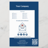 ブルーホワイトロイヤリティギフト券プロモーション チラシ (裏面)