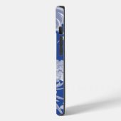 ブルーホワイトヴィンテージチノワセリーフローラ Case-Mate iPhoneケース (裏面 / 左)
