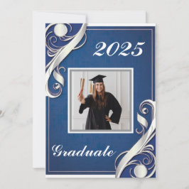 ブルーホワイト卒業2025 招待状