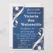 ブルーホワイト卒業2025 招待状 (裏面)