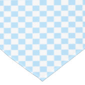 ブルーホワイト市松模様にベビーシャワー子供の部屋の装飾 テーブルクロス (アングル)