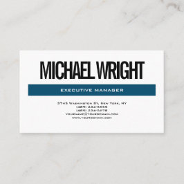 ブルーホワイト平モダン野シンプルミニマルはっきりしたリスト 名刺