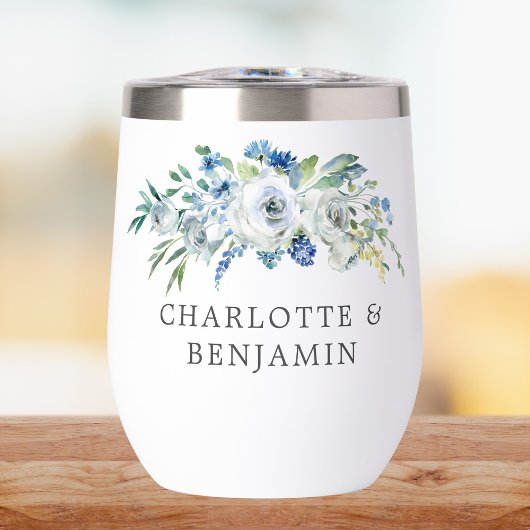 ブルーホワイト牡丹フローラカスタム春の結婚式