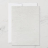 ブルーホワイト素朴フローラブライダルシャワー招待状 招待状 (裏面)