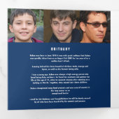 ブルーホワイト葬儀サービスのモノカスタムの写真 三つ折りプログラム (内部最初)