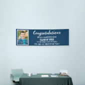 ブルーホワイト高等学校卒業写真 横断幕 (トレードショー)