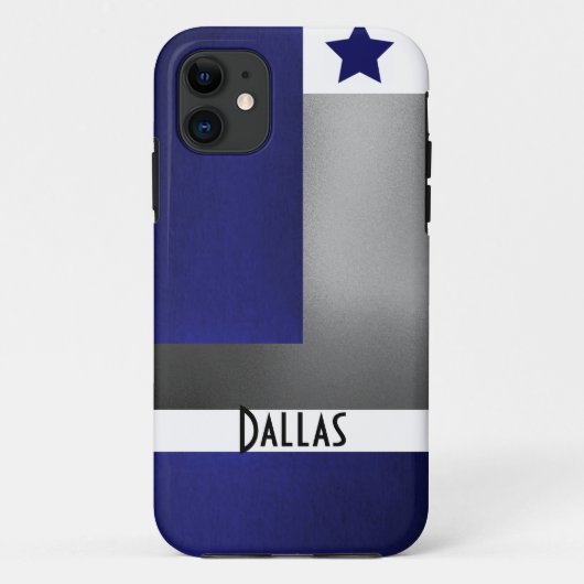 ブルーホワイト&シルバー – Dallas Iphone 5ケース – 2 Case-Mate iPhoneケース (裏面)