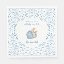 ブルーホワイトPeter the Rabbit Beatrix Baby Shower