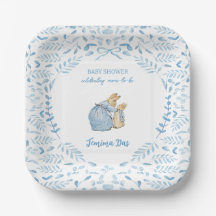 ブルーホワイトPeter the Rabbit Beatrix Baby Shower