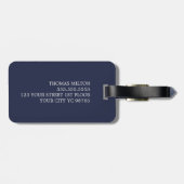 ブルーホワクールイトストライプモノグラム ラゲッジタグ (裏面横)