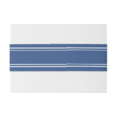 ブルーホワシンプルイトシッエレガントクミニマ結婚リスト 招待状ベリーバンド (裏面例)